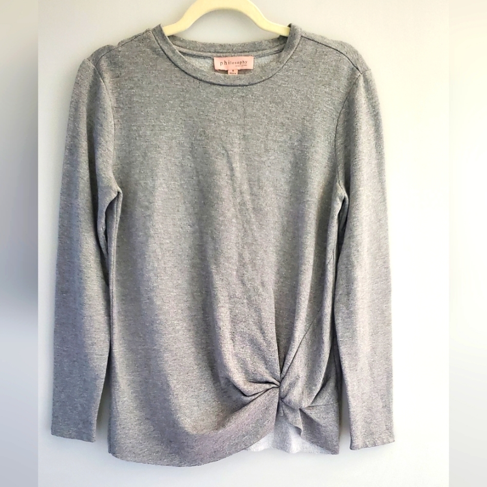 Philosophy Republic Clothing Women's Gray Long Sleeve Size:Small